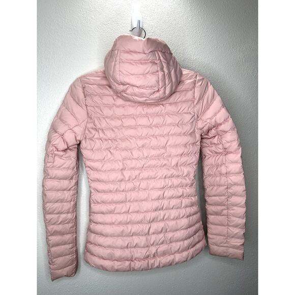 Lululemon Pack It Down Pink Puffer Hooded Jacket with Bag - Picture 10 of 16